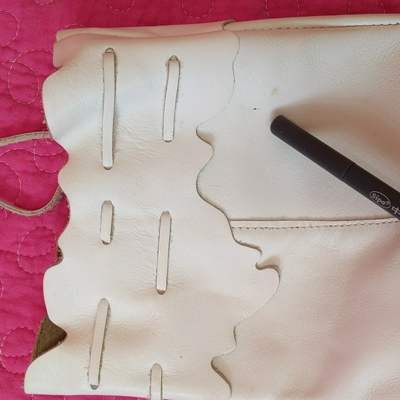 SWEET 80s Vintage White Leather North Star Booties EUC 6.5 - Picture 7 of 7